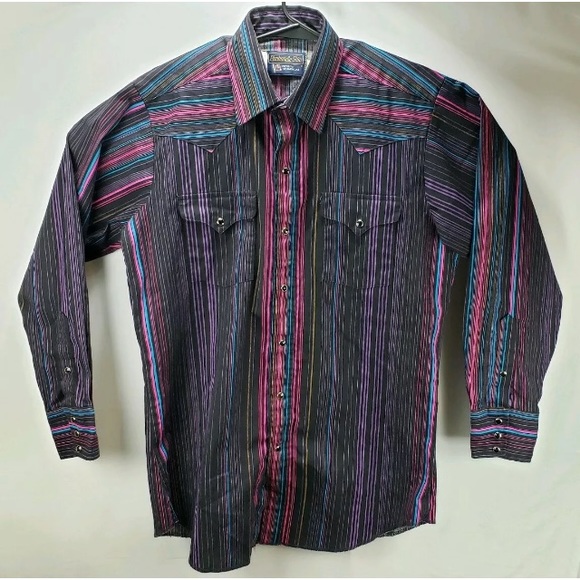 Panhandle Slim Other - Panhandle Slim Mens  Striped Button Down Shirt